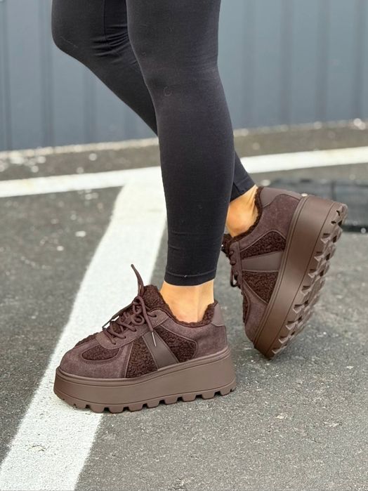 Женские Зимние Кроссовки, кроссовки на платформе, зимові кросівки