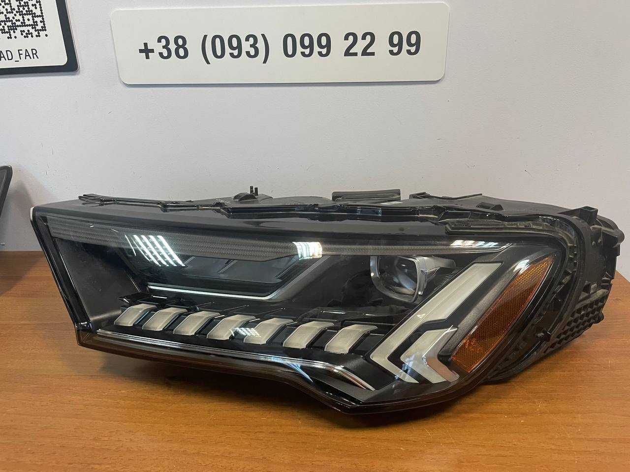 Фара фары Audi Q7 4m рест США USA matrix full  led лед ліва левая