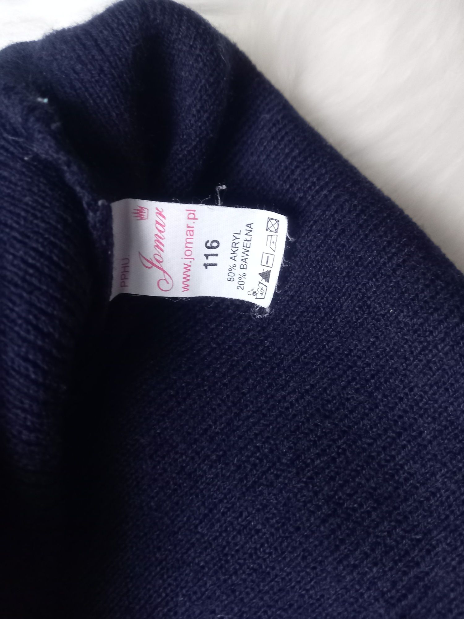 Sweter sweterek serduszka Jomar roz 116 akryl