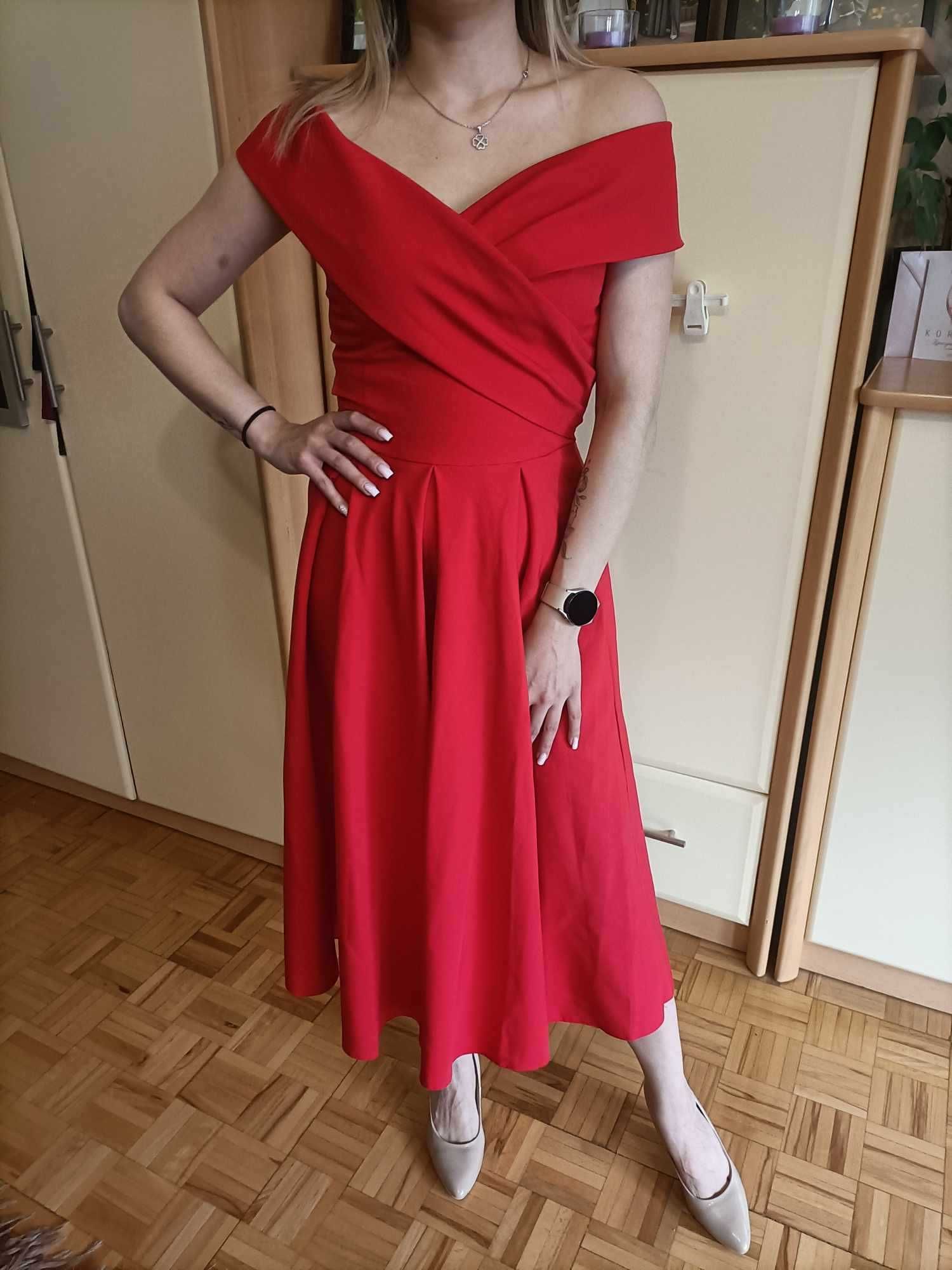 sukienka czerwona/imprezowa /Livien roz.36-38