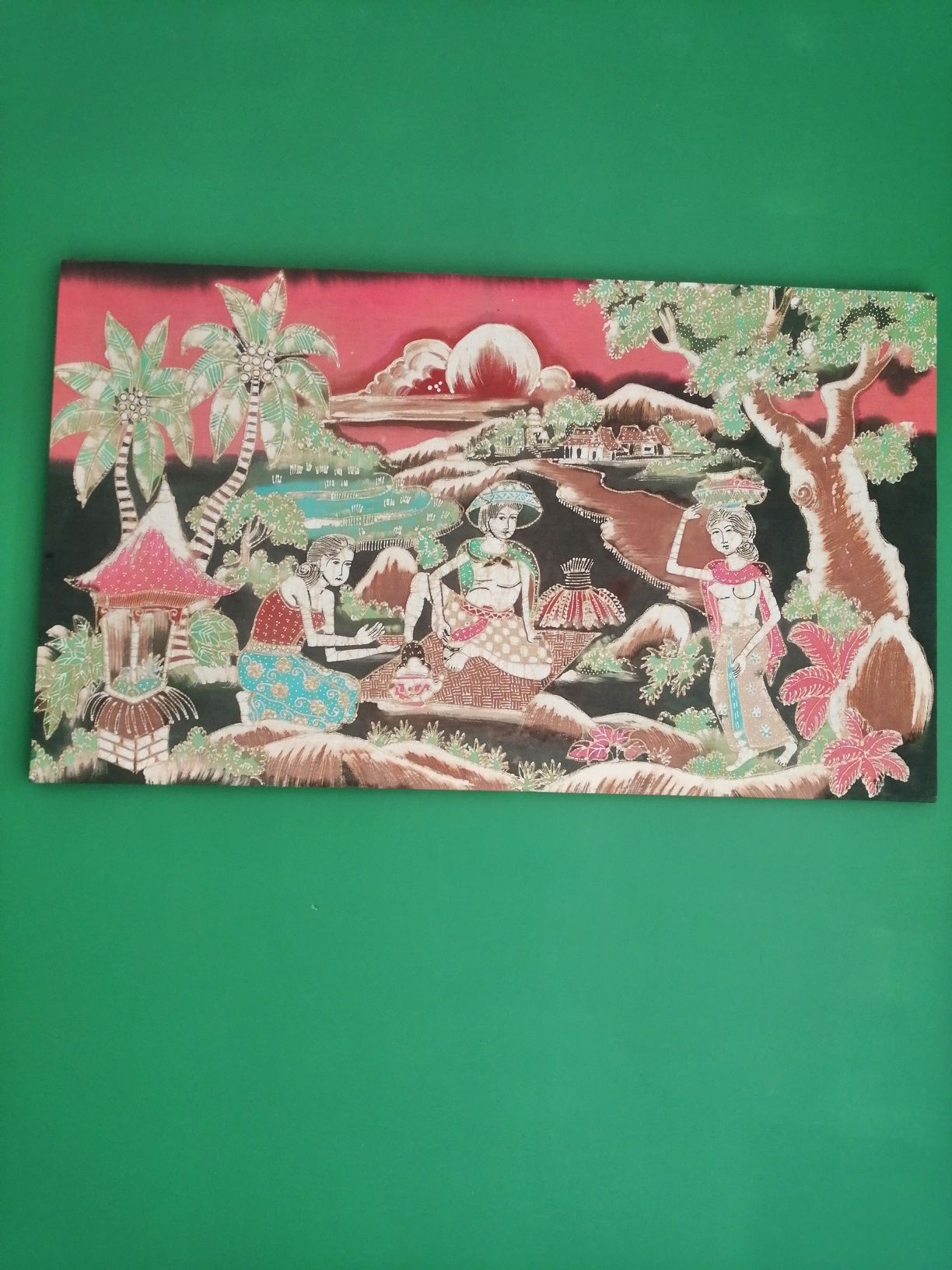 Obraz ręcznie malowany /Indonezja
