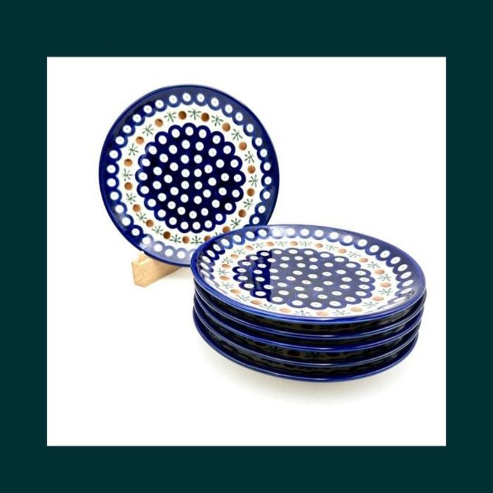 Zestaw 6 talerzy 19cm Ceramika Bolesławiec