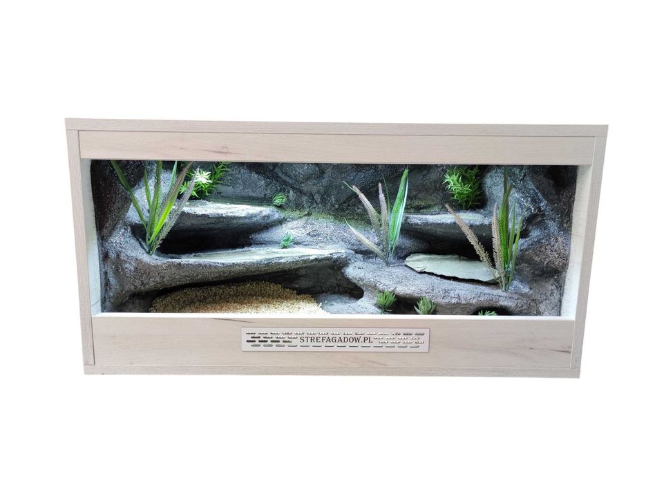 Terrarium pustynne nr755 80/40/40 dla gekona lamparciego DOSTĘPNE
