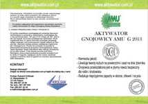 Biologiczne mieszadło do gnojowicy, redukuje zapach. AMU G2013