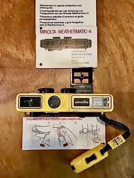 MINOLTA weathermatic A - subaquática - anos 80
