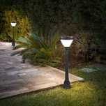 Nowoczesne lampy solarne MD SOLAR – czas świecenia do 12h, aluminium
