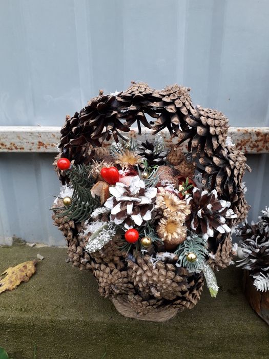 Новорічна поробка у школу,садочок. Зимова композиція.