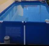 Piscina com bomba e filtro (novo) e capa de protecção