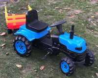 Іграшка дитяча трактор на педалях з причепом дитячий Туреччина