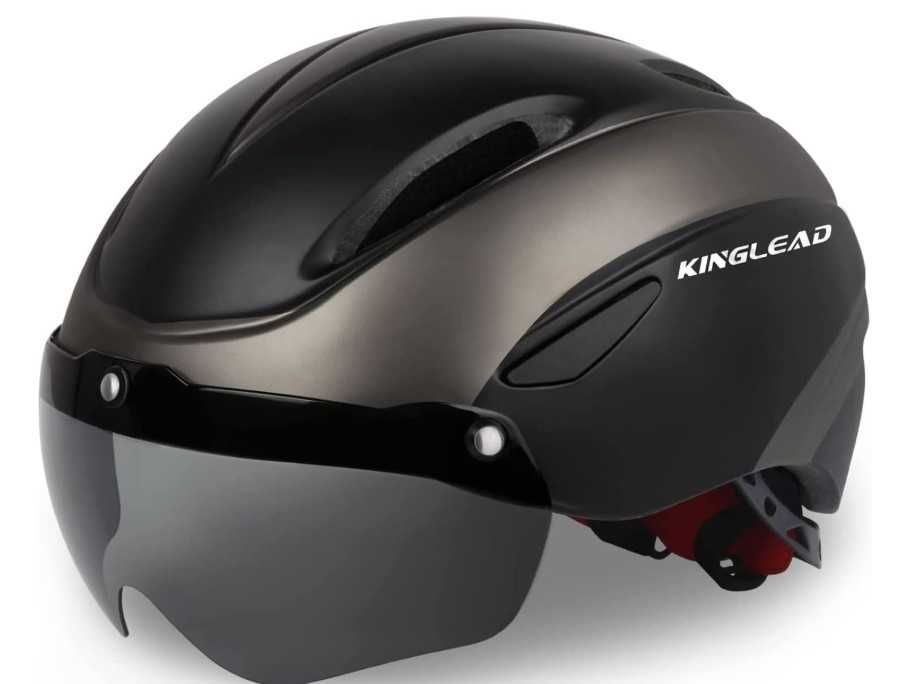 Kask rowerowy dla dorosłych KINGLEAD rozmiar 57-61cm z goglami