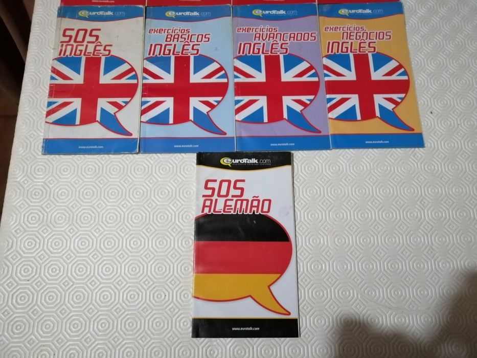 Curso de línguas em livros e CDs