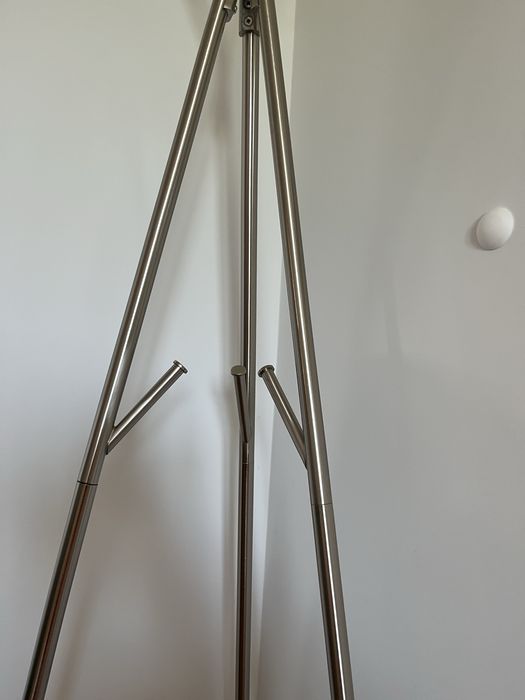 Wieszak stojący na ubrania stal srebrny 169cm wysokosci