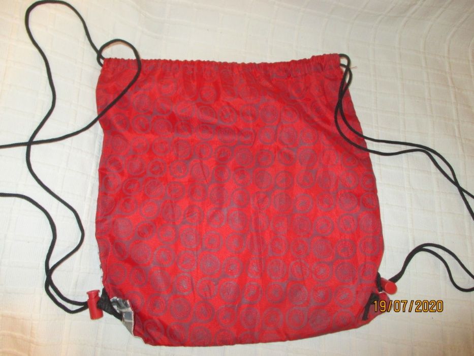 Pequena mochila, saco e lancheira p/ criança do homem-aranha