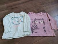 Bluza z dlugim rekawem 2 szt rozmiar 80