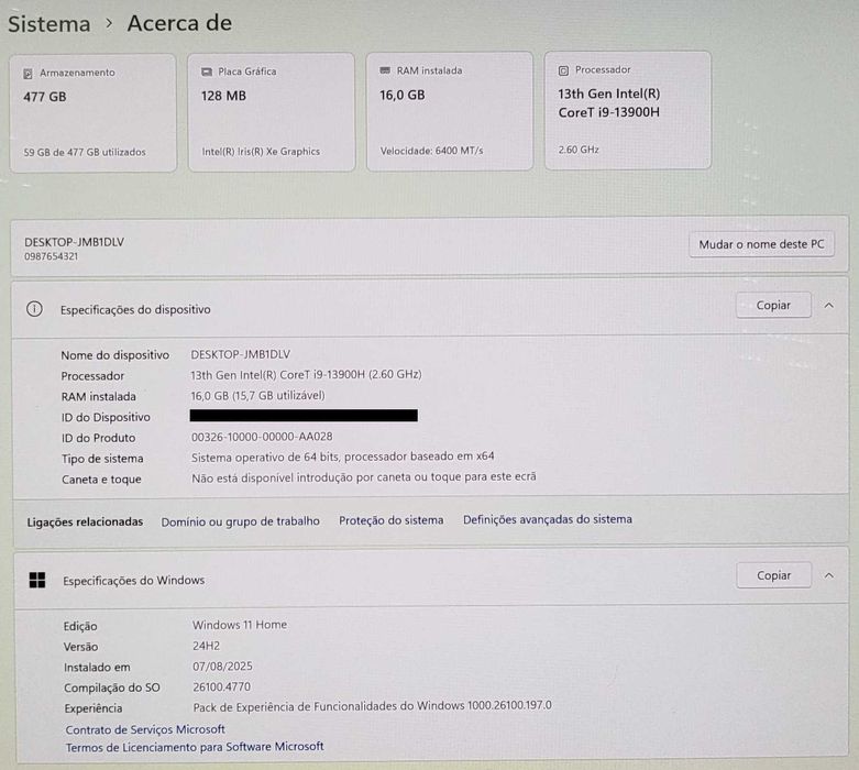 Computador All-in-One Lenovo Yoga AIO 9 32IRH8