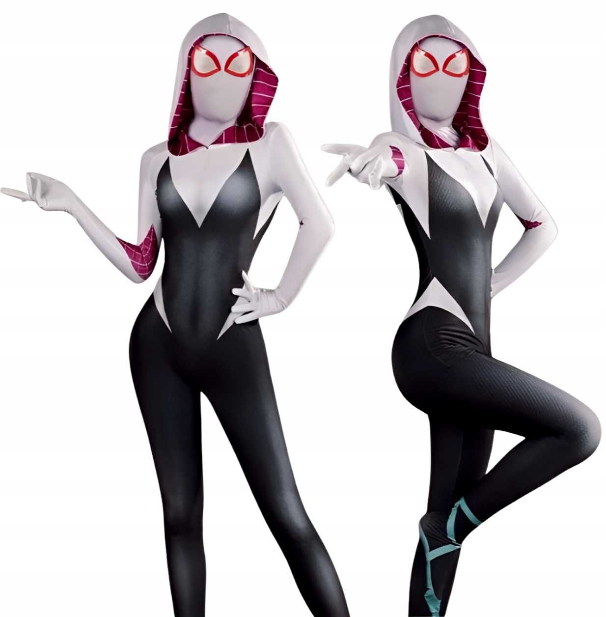 strój przebranie spider women GWEN STACY spiderman COSPLAY 164 170 M L