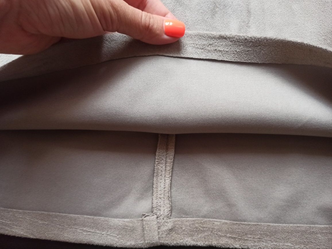 Замшевая юбка Primark песочного цвета