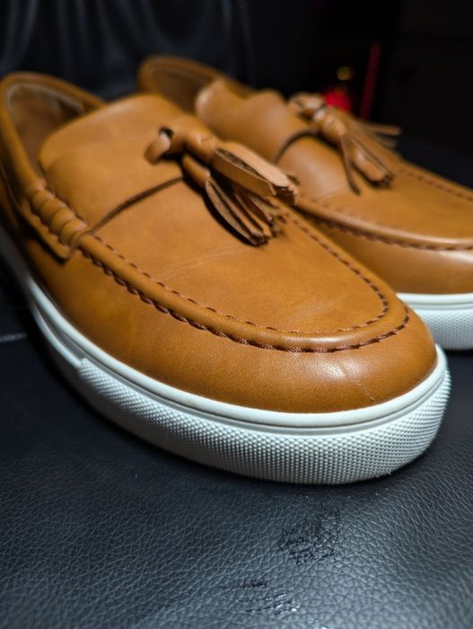 Чоловічі шкіряні лофери ASOS design