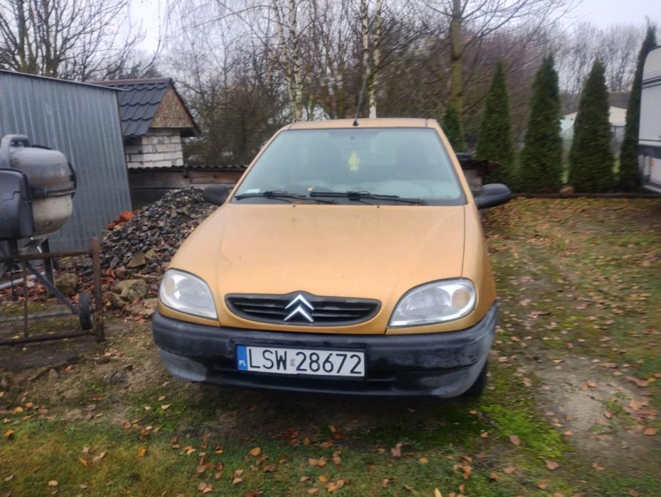 Złoty Citroen Saxo