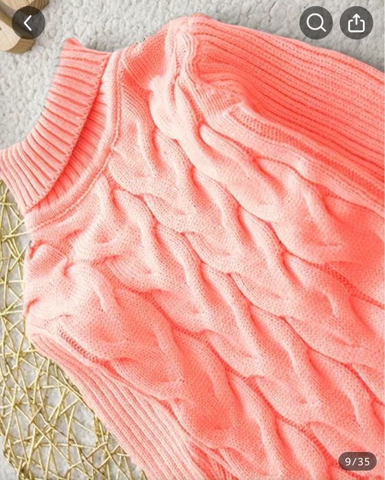 Світер на 3-4 роки теплий рожевий дитячий новий