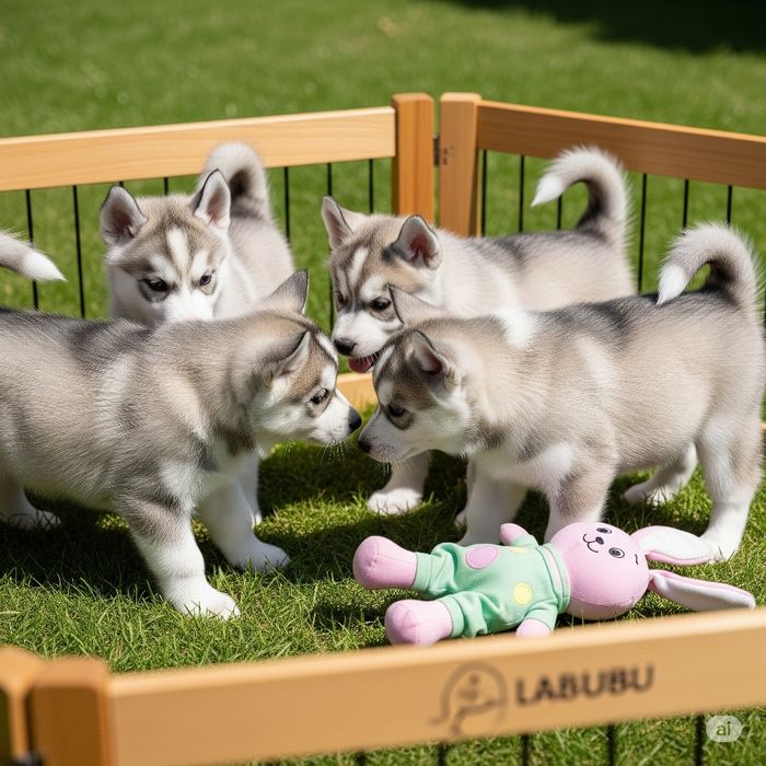 Сибірський хаскі. Чарівні цуценята