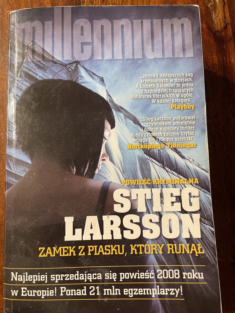 Stieg Larsson zamek z piasku