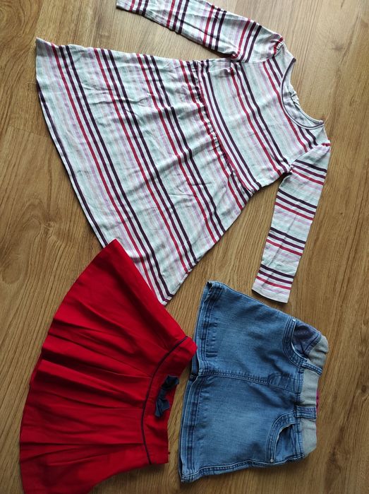 Sukienka i dwie spódniczki, 110, fajny stan