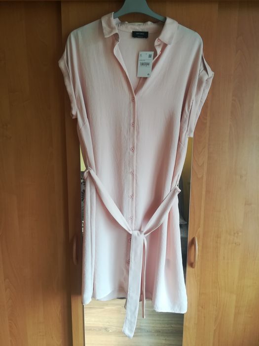 C&A sukienka 44 nowa z metką yessica shift dress brudny róż lato