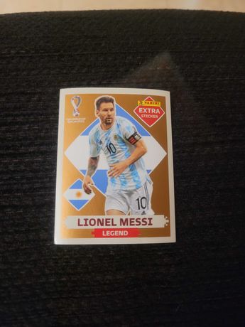Carta Lionel Messi extra sticker Fifa world cup 2022