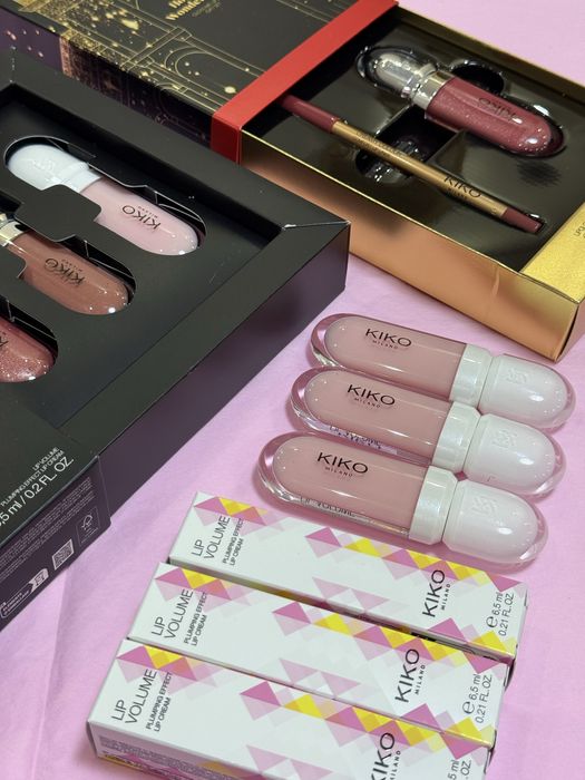 подарунковий набір кіко lip volume 3d kiko milano блеск блиск олівець