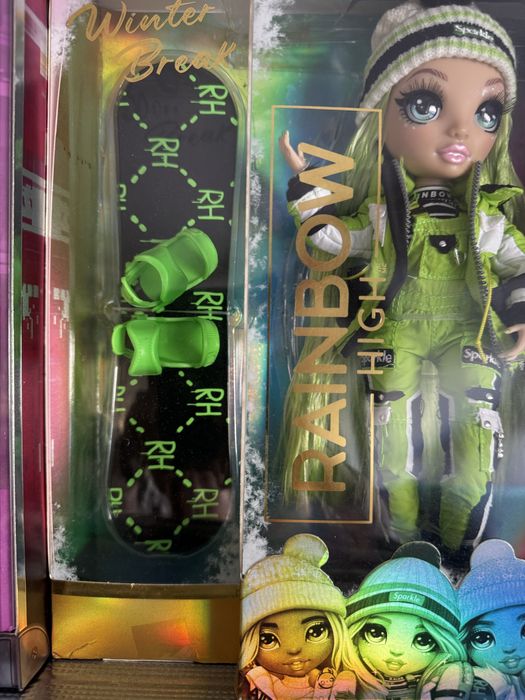 Лялька Rainbow high зимова зелена