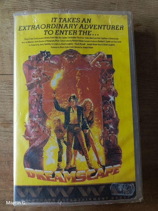 Unikat! Dreamscape - Ucieczka w Sen kaseta VHS video