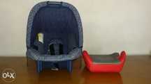 Cesta de Bébé azul mais banco