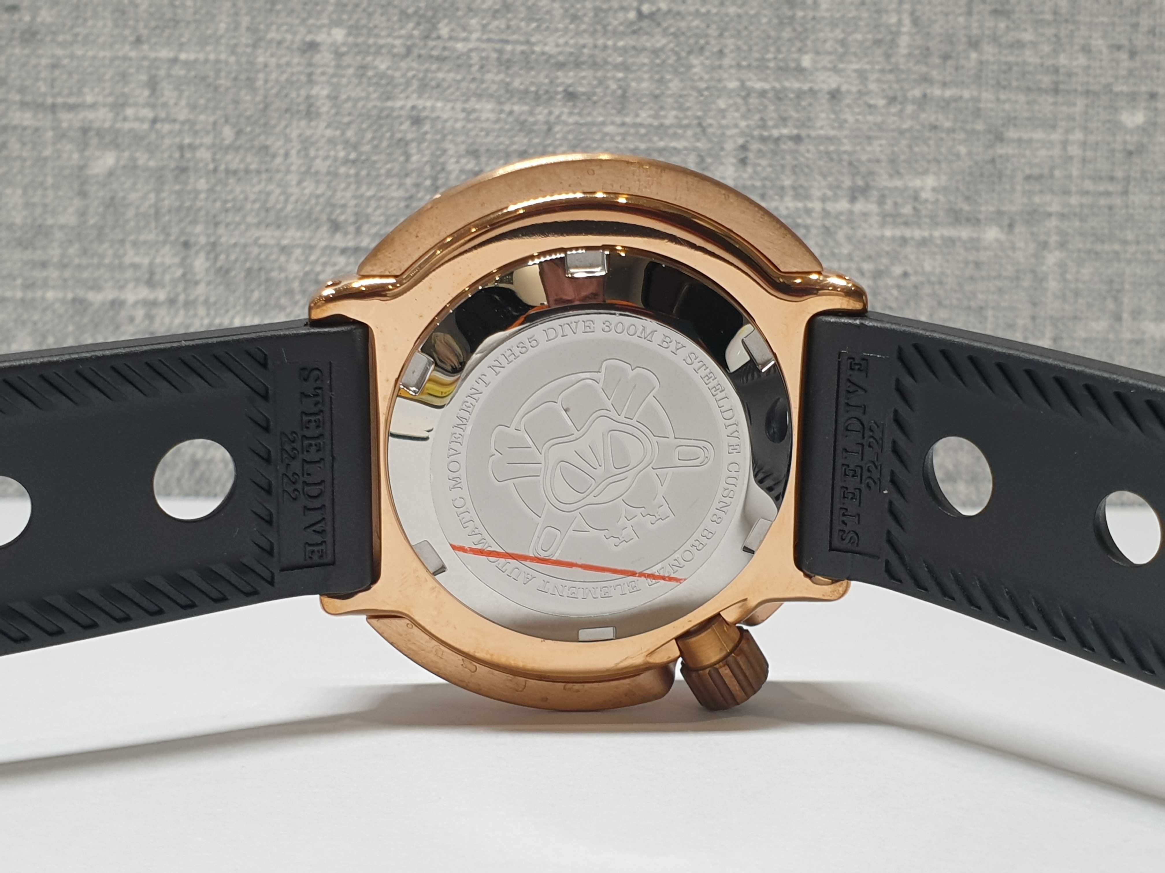 Чоловічий годинник часы Steeldive Marineengineer 300m Bronze Automatic