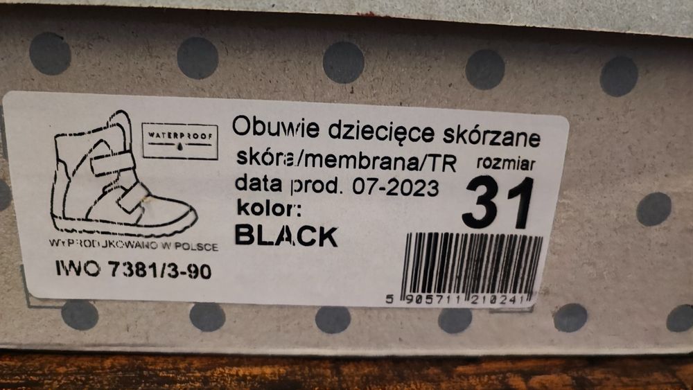 Buty zimowe Mrugała kozaki 31 membrana ciepłe