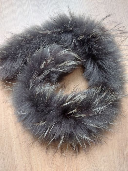 Obszycie kaptura jenot naturalny 75 cm