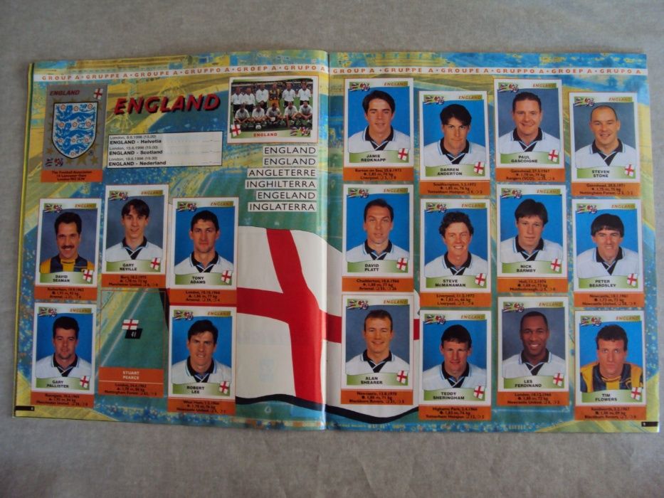 Caderneta EURO 96 - Panini (edição alemã)