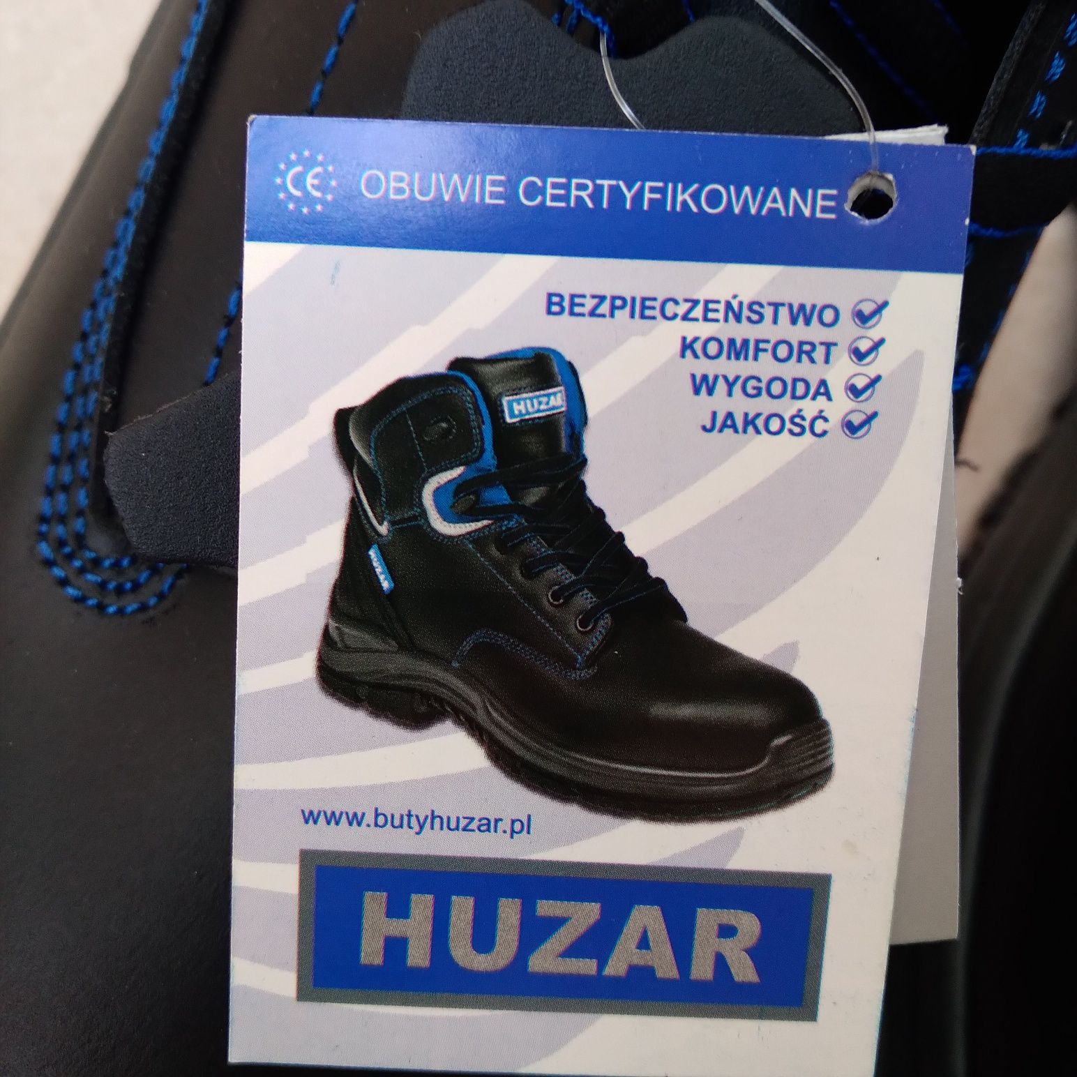 Buty robocze certyfikowane Huzar 45 i 46 100% skóra