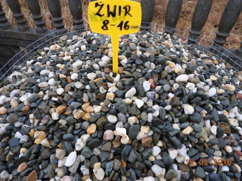 Żwir płukany do drenażu 8-16 STUDNIA CHŁONNA