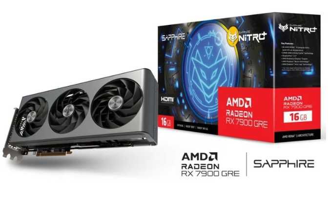 Sapphire NITRO+ AMD Radeon RX 7900 GRE Gaming OC 16GB GDDR6 - Nova