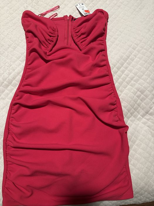 Nowa sukienka mini różowa, rozmiar XS