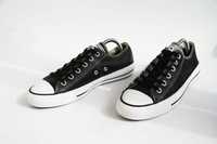 кожаные черные кроссовки кеды Converse All Star размер 39