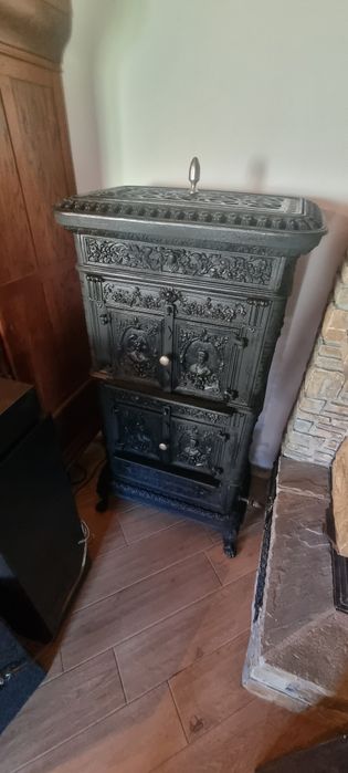 Piec kominek koza kaflowy żeliwny  rozne