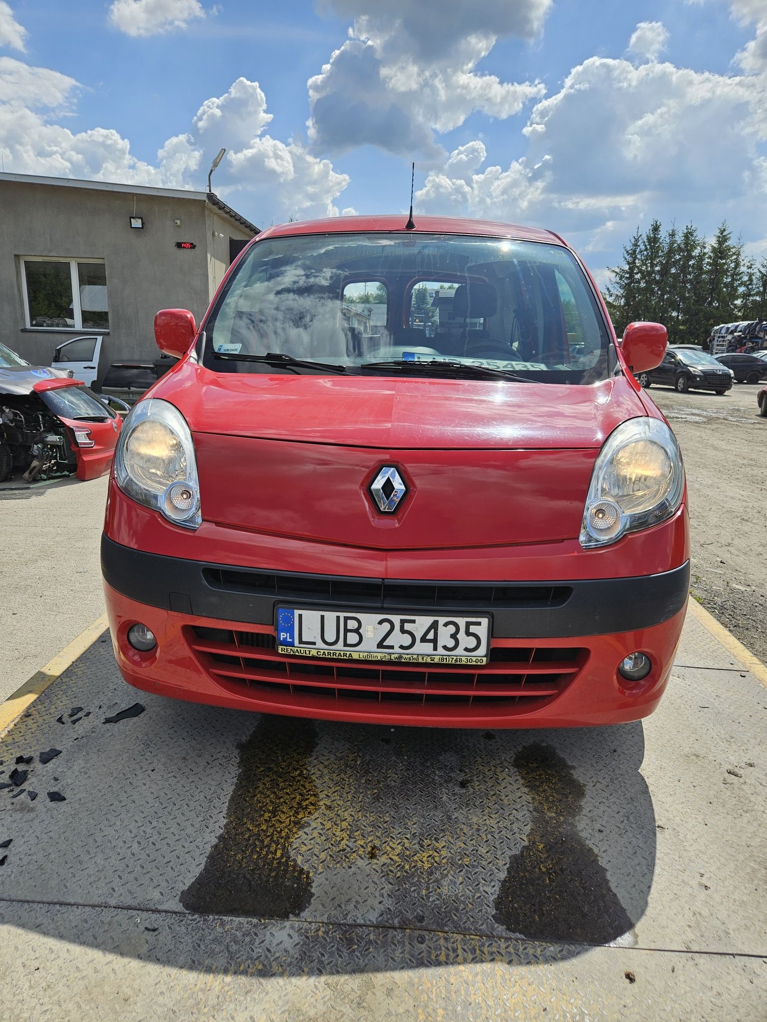 Renault Kangoo II przód maska błotnik zderzak lampa chlodnice pas