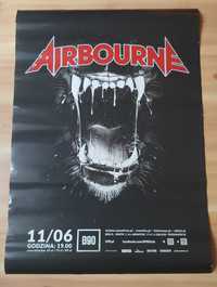 Plakat zespołu Airbourne (AC/DC)