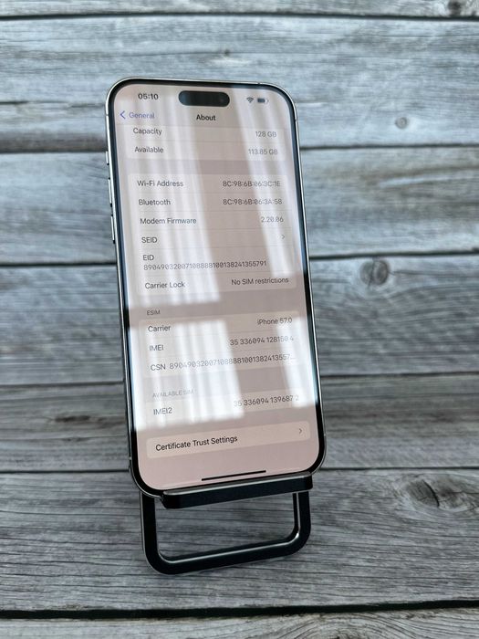 IPhone 14 pro max silver 128gb!!! NEVERLOCK!! З США!! 91%