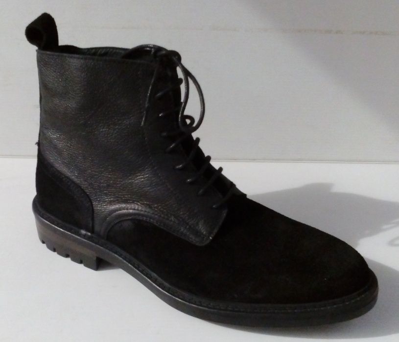 Nº42 Bota Preta Pela Camurça Nova Made in Portugal