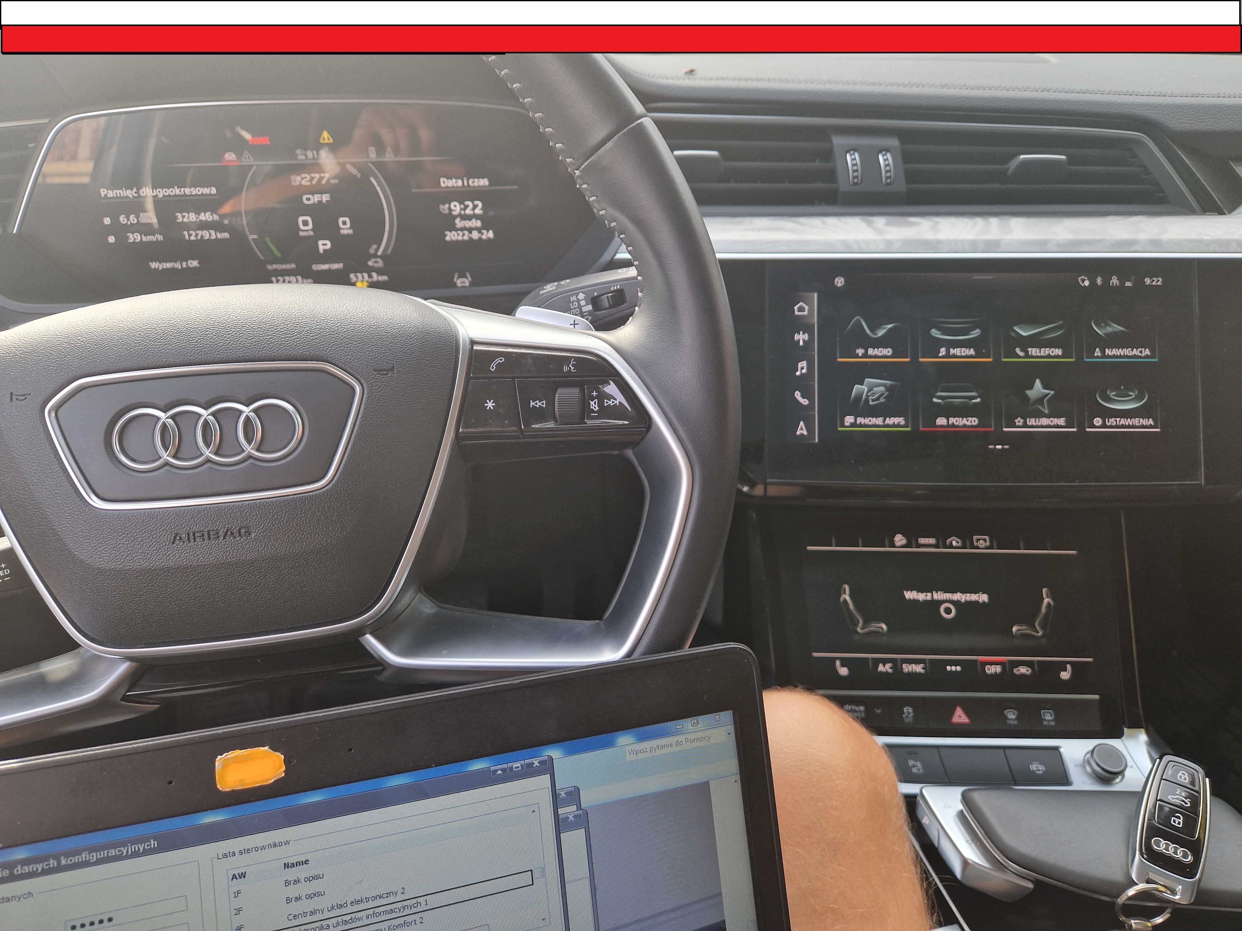 Język polski Konwersja kodowanie USA-Europa Audi E-tron Q7 Q8 Q5 a6c8