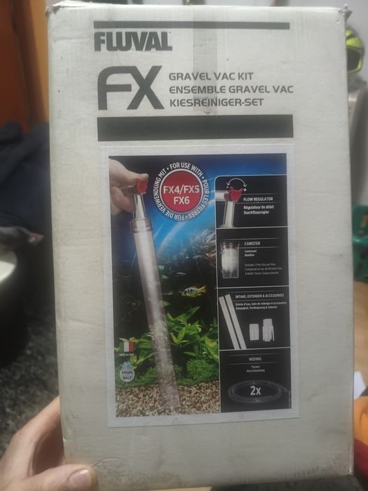 Aspirador de aquário FX6 fluvial novo só aberto para tirar fotos