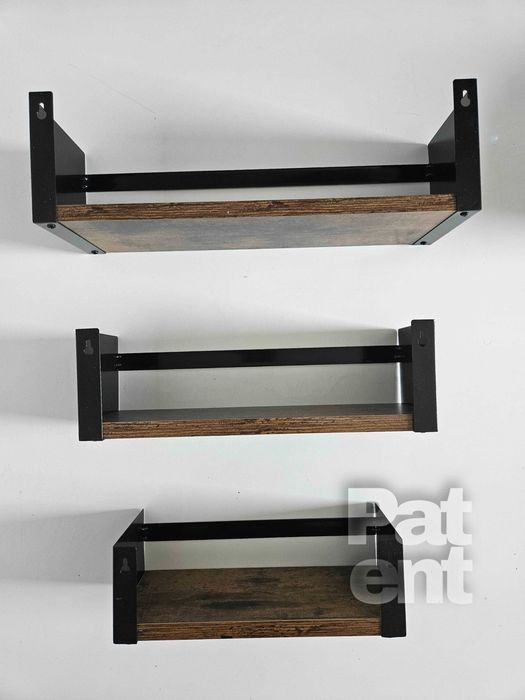 Półka łazienkowa 3 sztuki loft retro na ścianę ścienne dekoracja